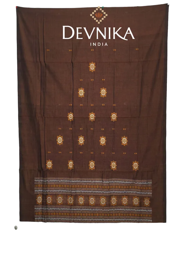 Deep_Brown_Color_Top_With_Yellow_Color_Pant_&_Dupatta
