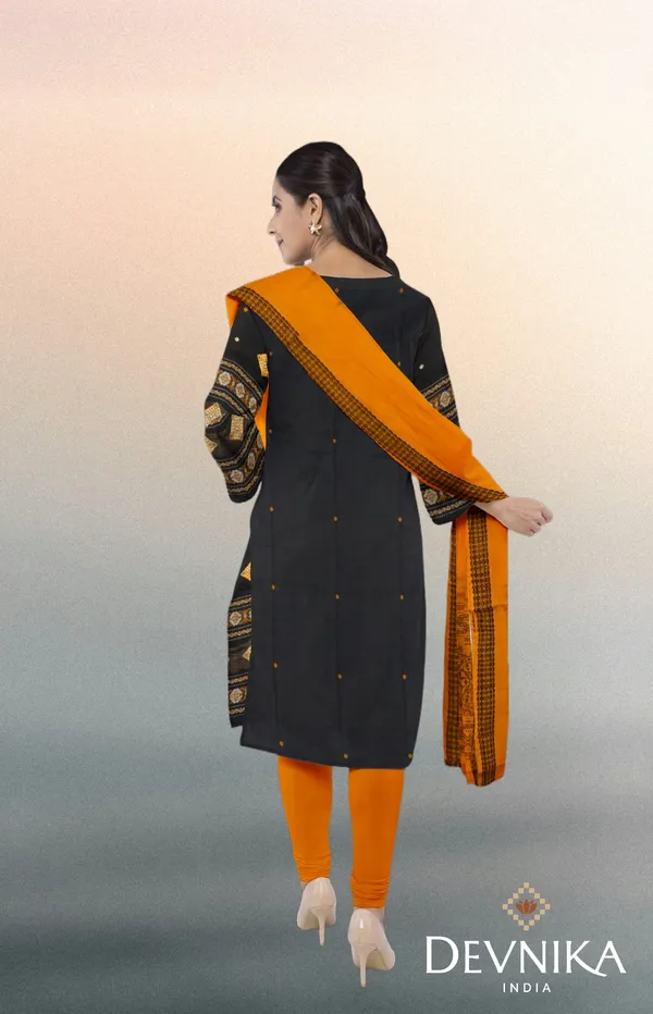 Black_Color_Top_With_Yellow_Color_Pant_&_Dupatta