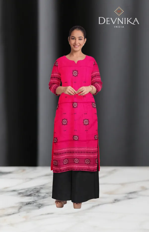 Pink_Color_Top_With_Black_Color_Pant_&_Dupatta