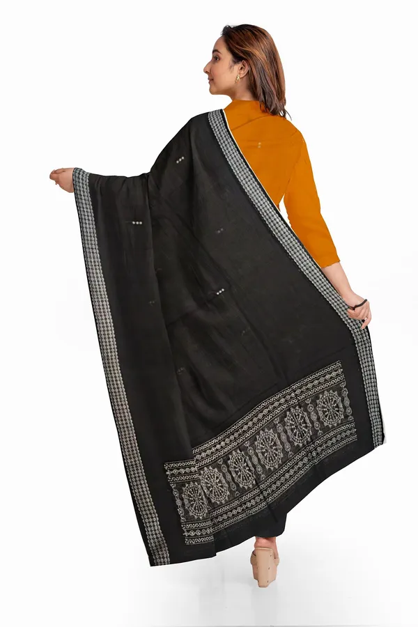 Yellow_Color_Top_With_Black_Color_Pant_&_Dupatta