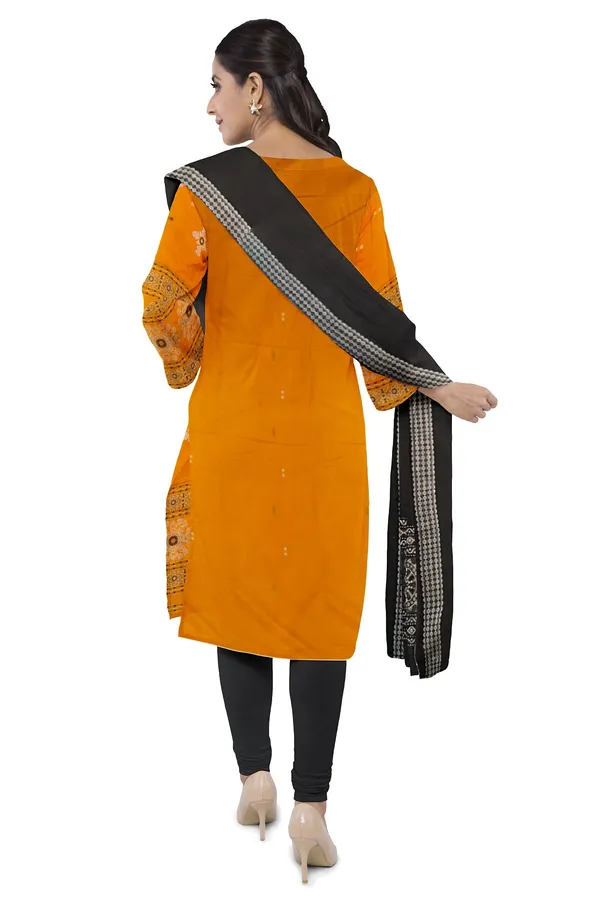Yellow_Color_Top_With_Black_Color_Pant_&_Dupatta