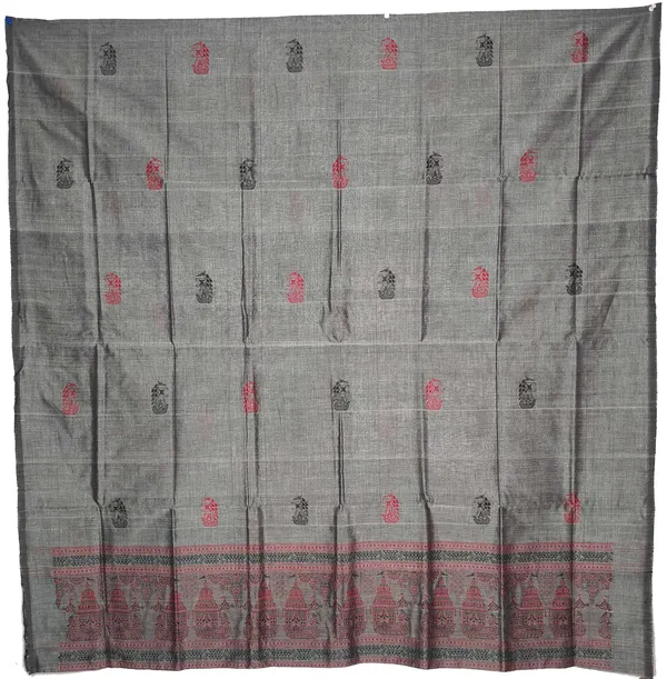 Grey_Color_Top_With_Black_Color_Pant_&_Dupatta