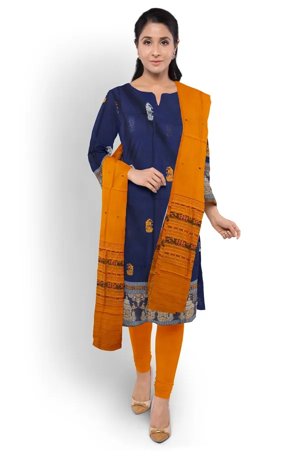Blue_Color_Top_With_Yellow_Color_Pant_&_Dupatta