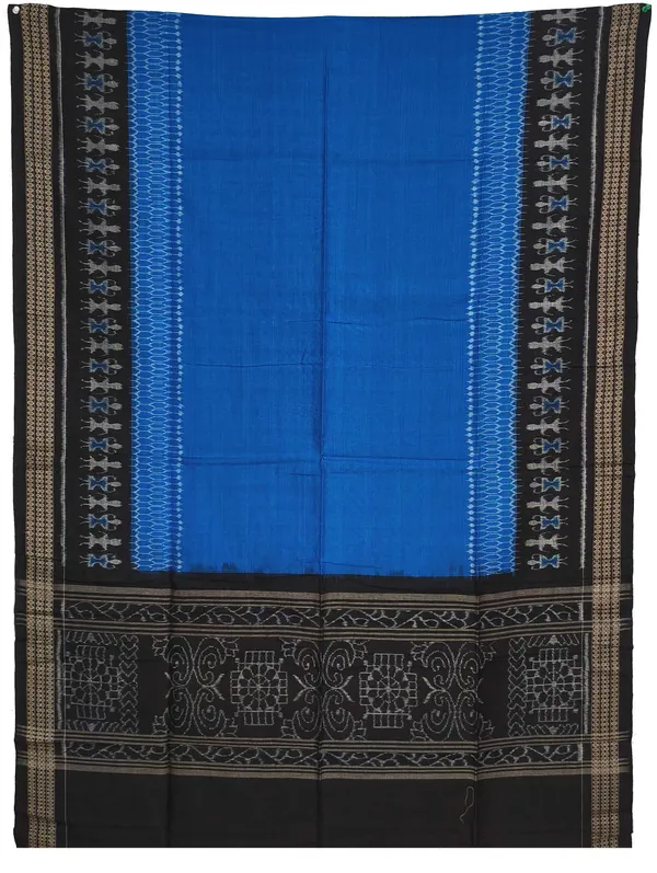 Black_Color_Top_With_Black_Color_Pant_&_Blue_Color_Dupatta