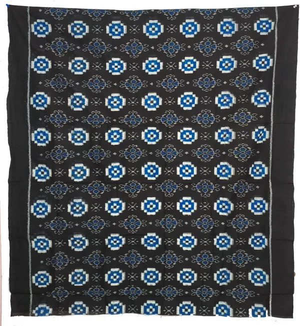 Black_Color_Top_With_Black_Color_Pant_&_Blue_Color_Dupatta