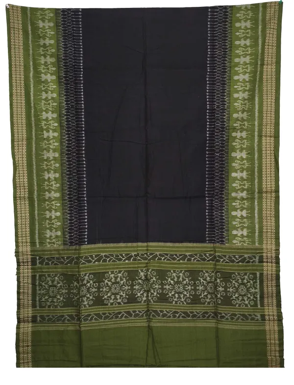 Black_Color_Top_With_Black_Color_Pant_&_Olive_Green_Color_Dupatta