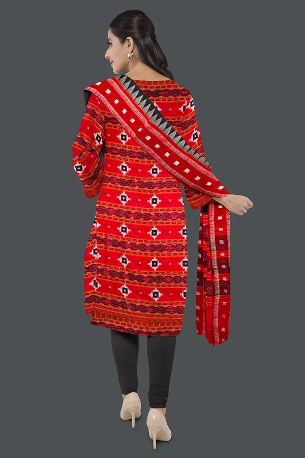 Red_Color_Top_With_Black_Color_Pant_&_Dupatta