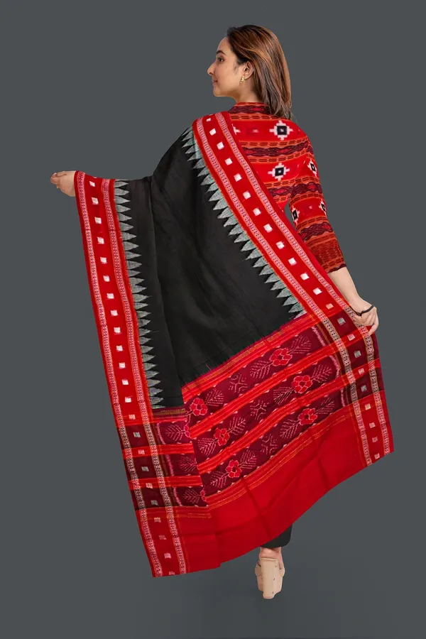 Red_Color_Top_With_Black_Color_Pant_&_Dupatta