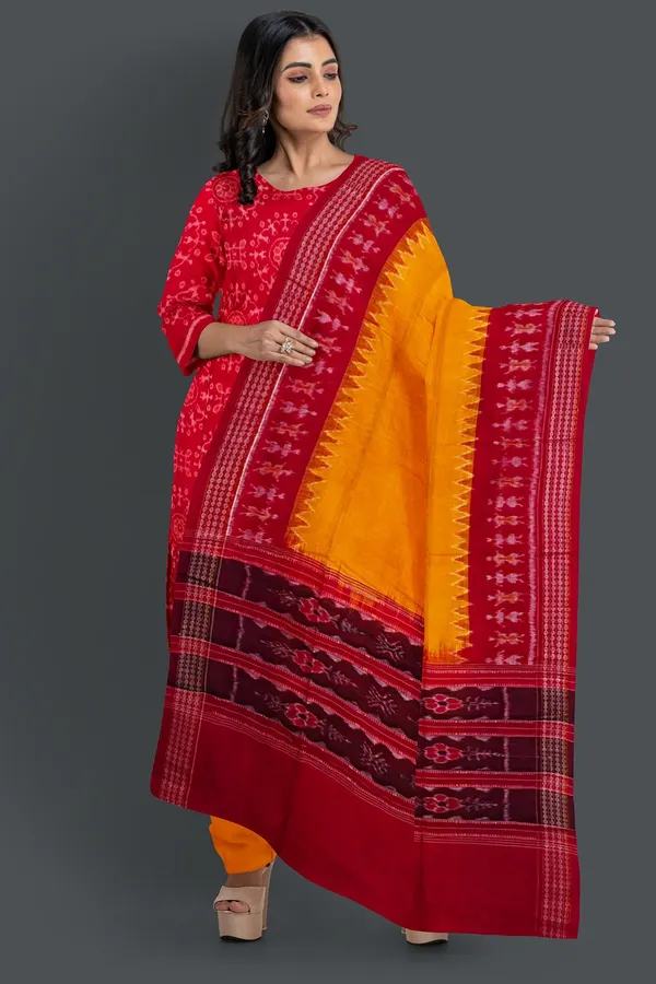 Red_Color_Top_With_Yellow_Color_Pant_&_Dupatta