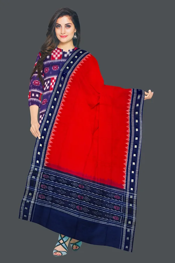 Blue_Color_Top_With_Red_Color_Pant_&_Dupatta