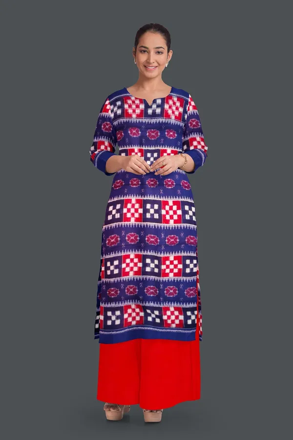 Blue_Color_Top_With_Red_Color_Pant_&_Dupatta