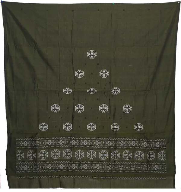 Dark_Olive_Green_Color_Top_With_White_Color_Pant_&_Dupatta
