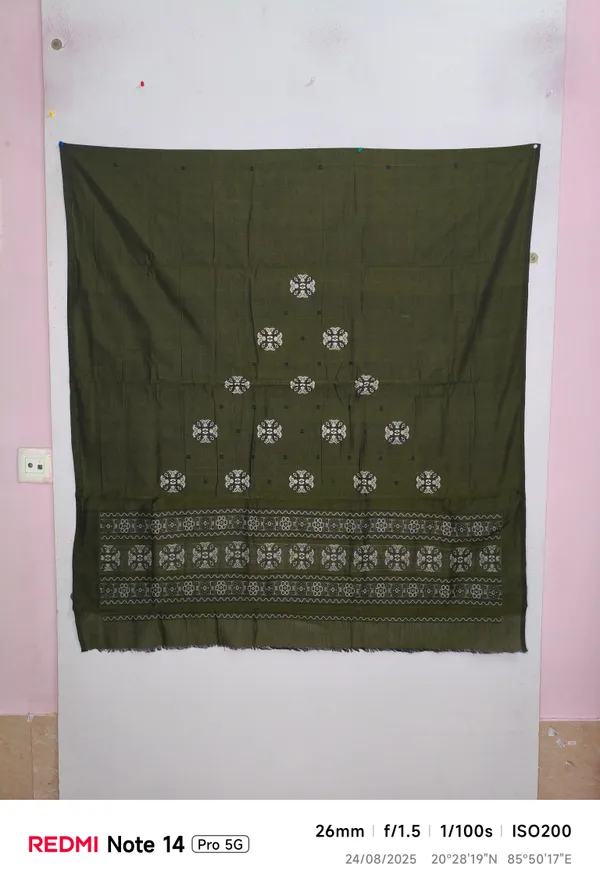 Dark_Olive_Green_Color_Top_With_White_Color_Pant_&_Dupatta