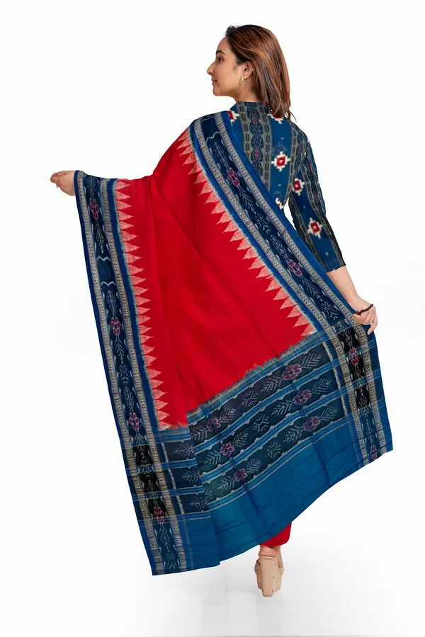 T_Blue_Color_Top_With_Red_Color_Pant_&_Dupatta