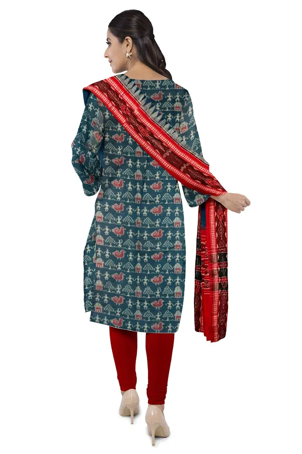 Sumati_Color_Top_With_Red_Color_Pant_&_Dupatta