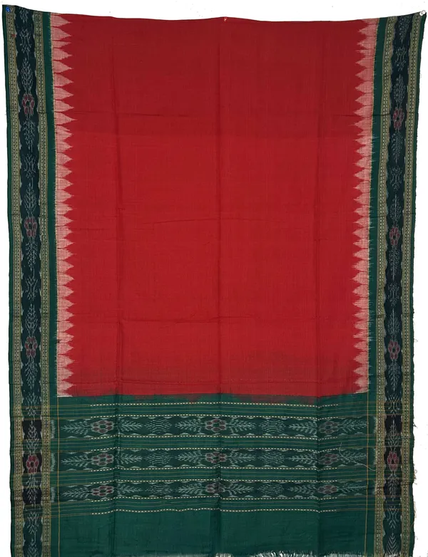 Green_Color_Top_With_Red_Color_Pant_&_Dupatta