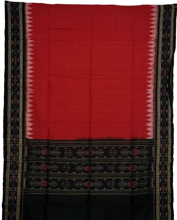 Black_Color_Top_With_Red_Color_Pant_&_Dupatta