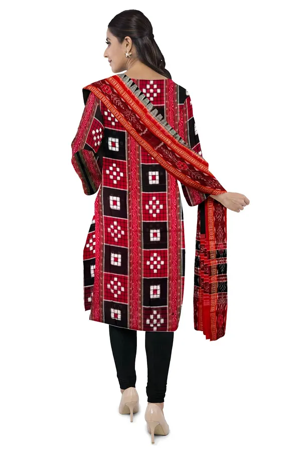 Black_&_Red_Color_Top_With_Black_Color_Pant_&_Dupatta