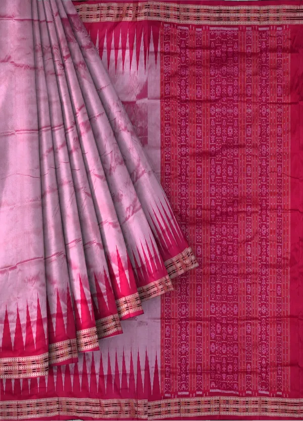 Rose_Pink_Silk_Handloom_Temple_Border_Sambalpuri_Saree_For_Women