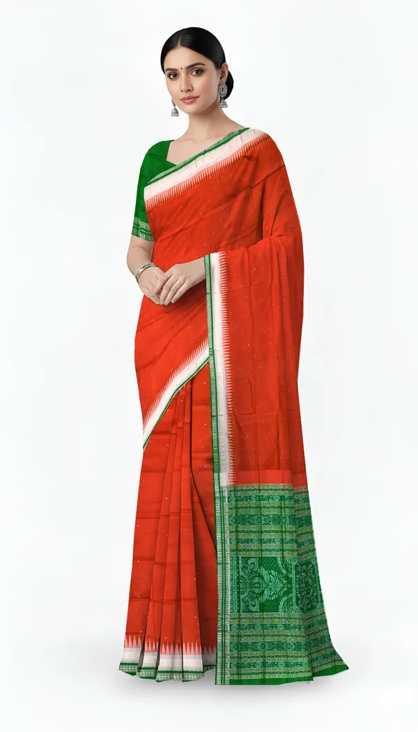 Double_Border_Bomkai_Pata_Saree_Silk