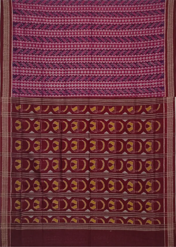Deep_Magenta_Cotton_Body_Bandha_Saree_For_Women