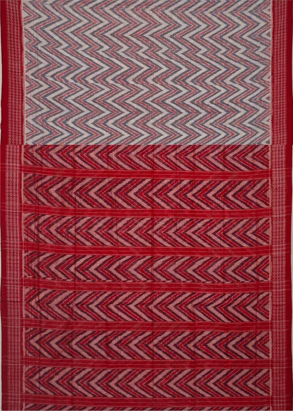 Red_White_Blue_Cotton_Body_Bandha_Saree_For_Women