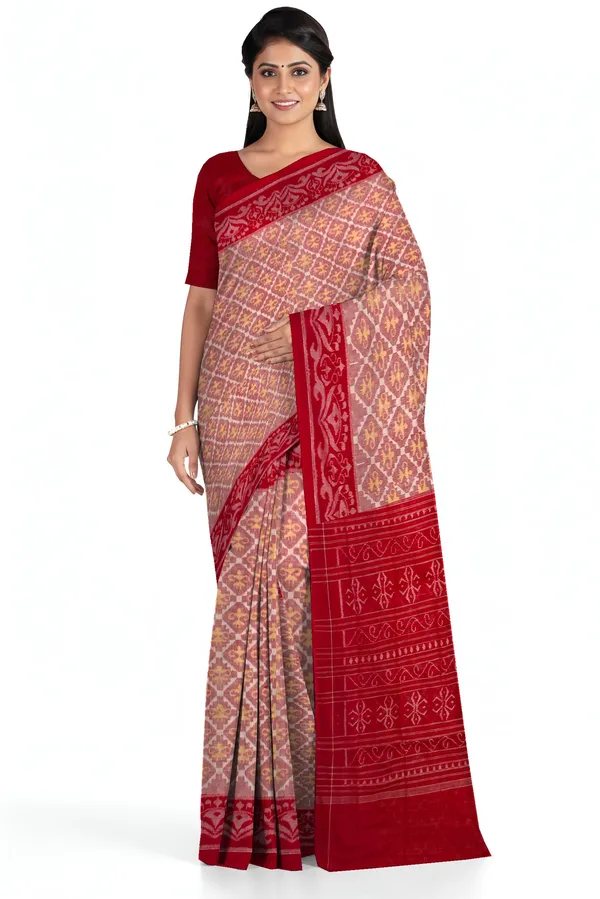 Red_Terracotta_Cotton_Bandha_Saree_For_Women