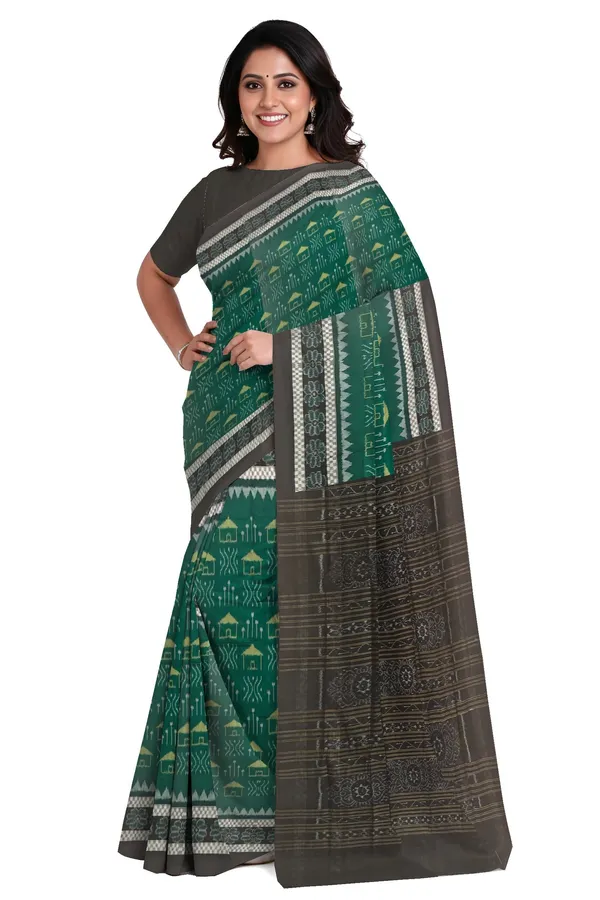 Green_Cotton_Handloom_Body_Bandha_Saree_For_Women