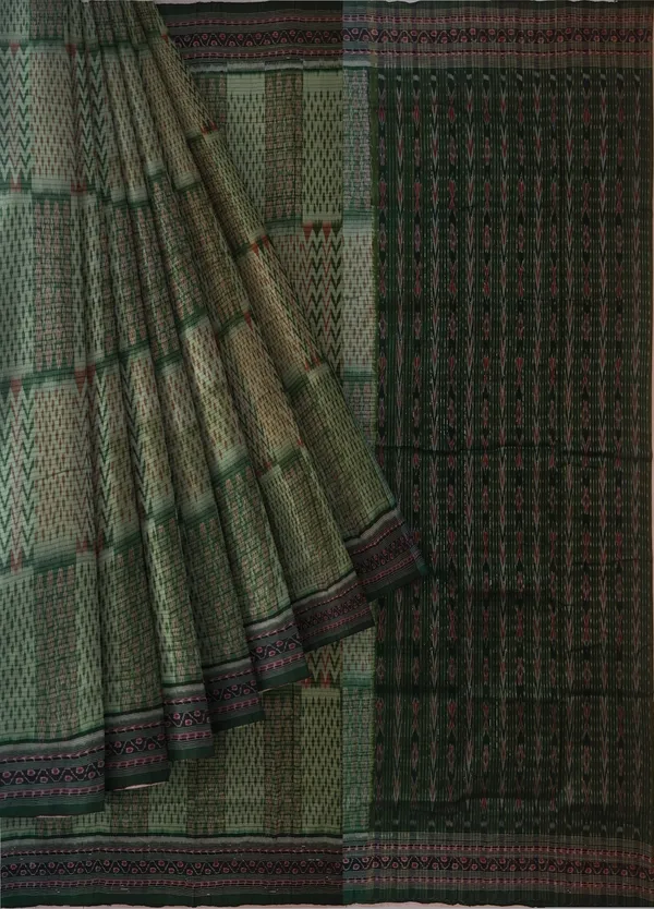 Light_Green_Cotton_Handloom_Body_Bandha_Saree_For_Women