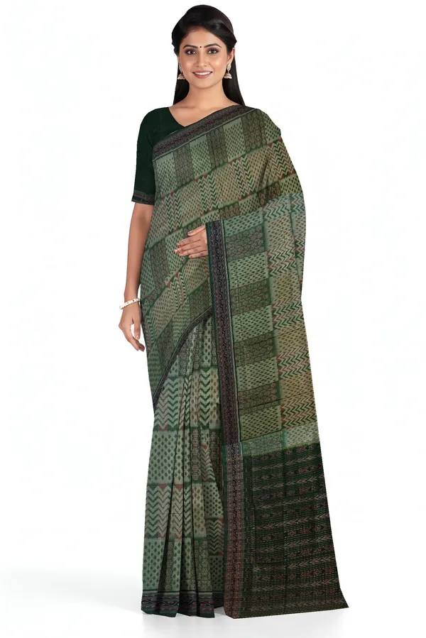 Light_Green_Cotton_Handloom_Body_Bandha_Saree_For_Women