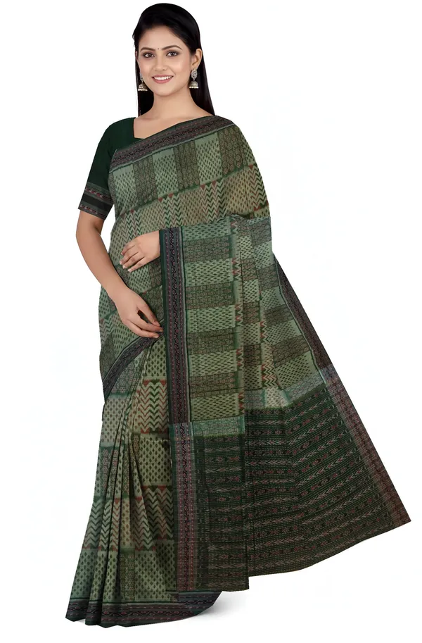Light_Green_Cotton_Handloom_Body_Bandha_Saree_For_Women