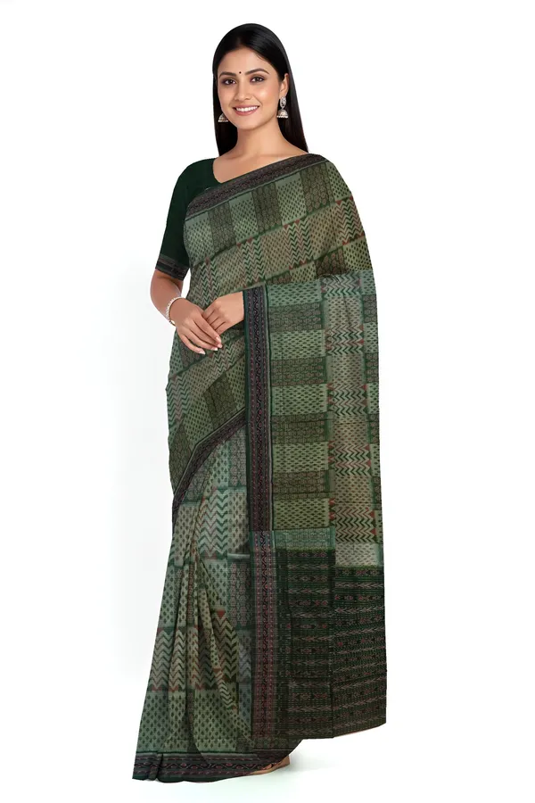 Light_Green_Cotton_Handloom_Body_Bandha_Saree_For_Women