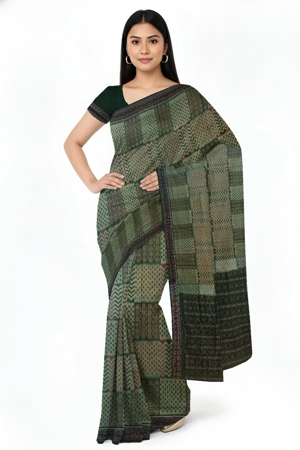 Light_Green_Cotton_Handloom_Body_Bandha_Saree_For_Women