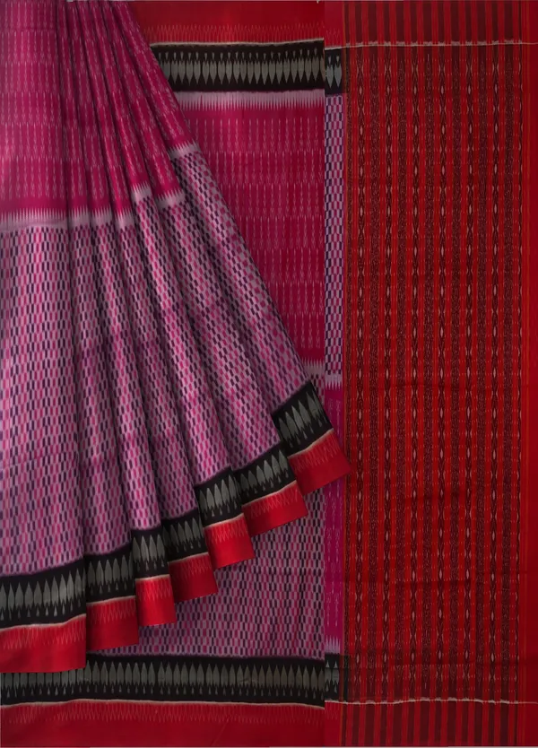 Mamey_Pink_Cotton_Handloom_Body_Bandha_Saree_For_Women