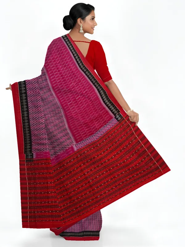 Mamey_Pink_Cotton_Handloom_Body_Bandha_Saree_For_Women