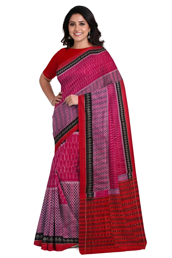 Mamey_Pink_Cotton_Handloom_Body_Bandha_Saree_For_Women