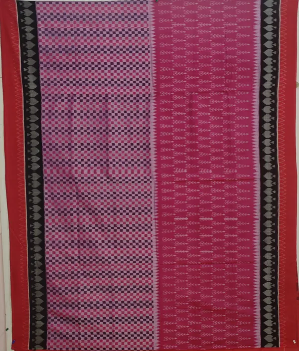 Mamey_Pink_Cotton_Handloom_Body_Bandha_Saree_For_Women