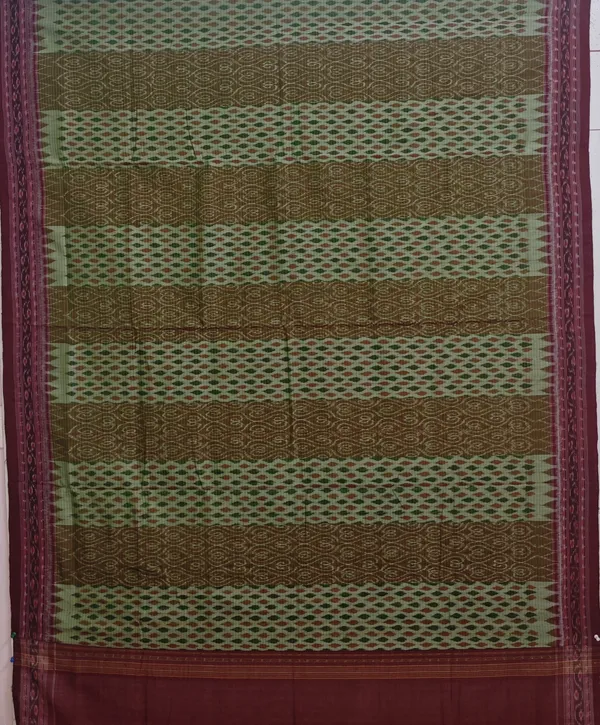 Deep_Moss_Green_Cotton_Traditional_Body_Bandha_Saree_For_Women