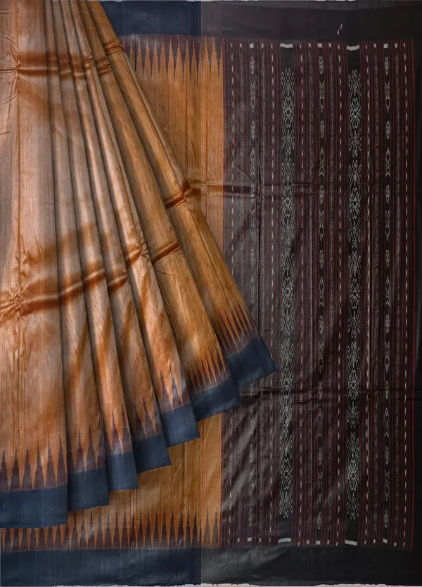 Golden_Brown_Silk_Handloom_Temple_Border_Kotpad_Saree_For_Women