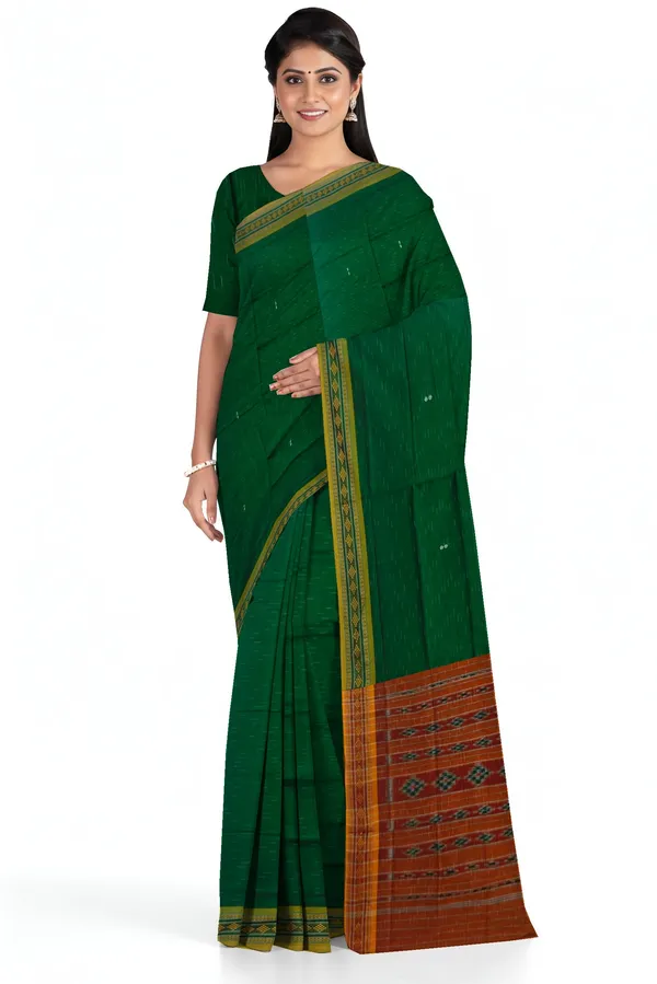 Bomkai_Border_Pasapalli_Saree_Cotton