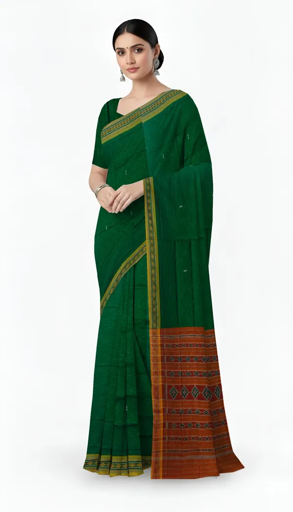 Bomkai_Border_Pasapalli_Saree_Cotton