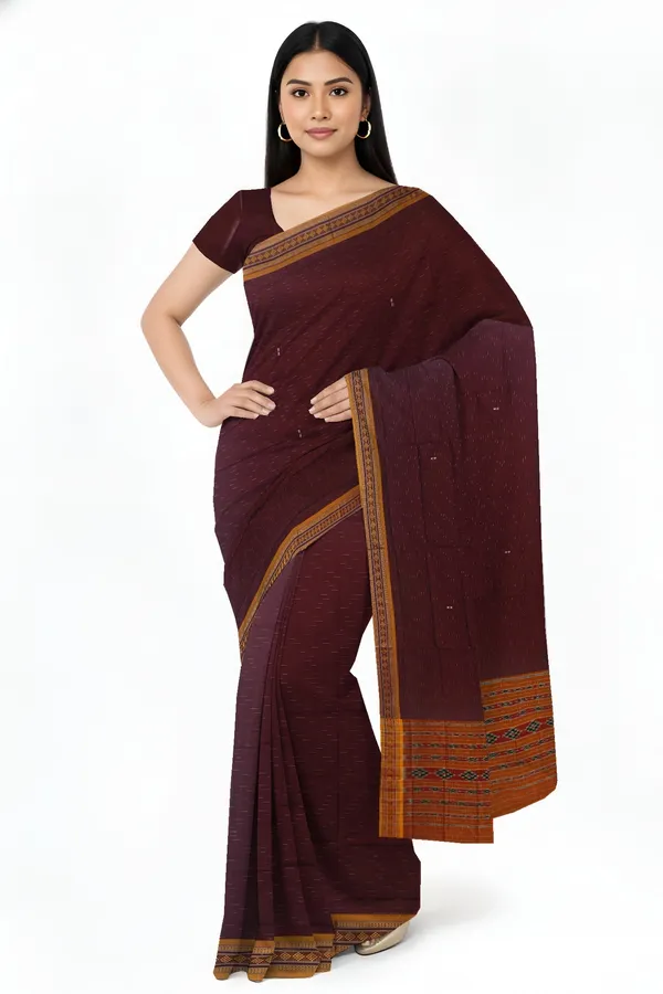 Bomkai_Border_Pasapalli_Saree_Cotton