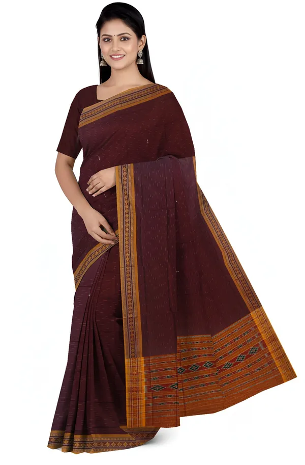 Bomkai_Border_Pasapalli_Saree_Cotton