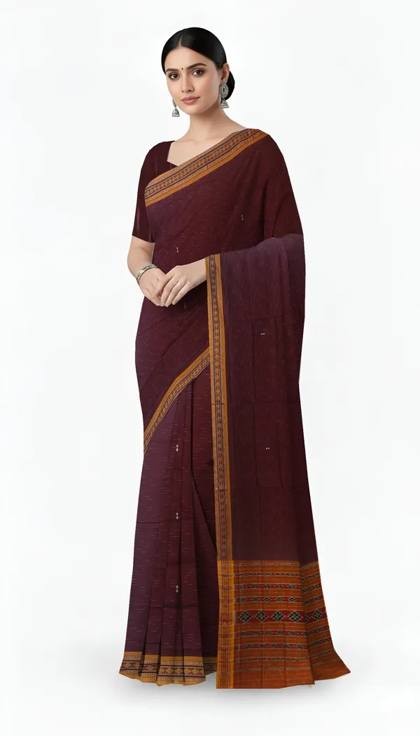 Bomkai_Border_Pasapalli_Saree_Cotton