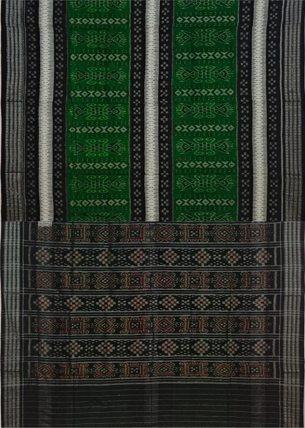 White_Cotton_Handloom_Mania_Bandha_Katiki_Saree_For_Women