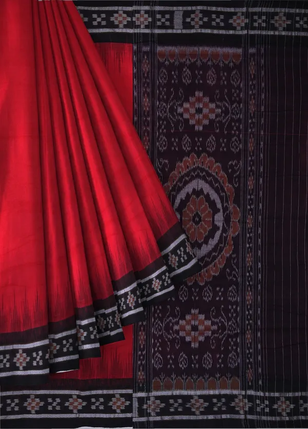 Red_Cotton_Mania_Bandha_Border_Pasapalli_Saree_For_Women
