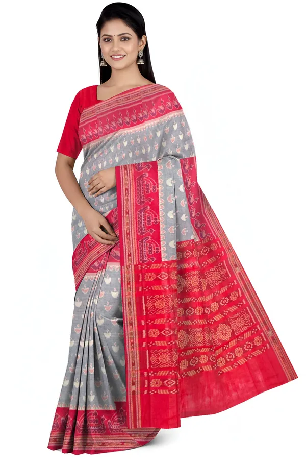 Blue_Violet_Cotton_Handloom_Mania_Bandha_Katiki_Saree_For_Women