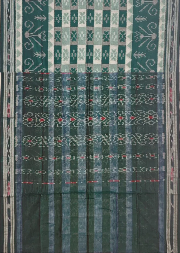 Green_Cotton_Handloom_Mania_Bandha_Katiki_Saree_For_Women