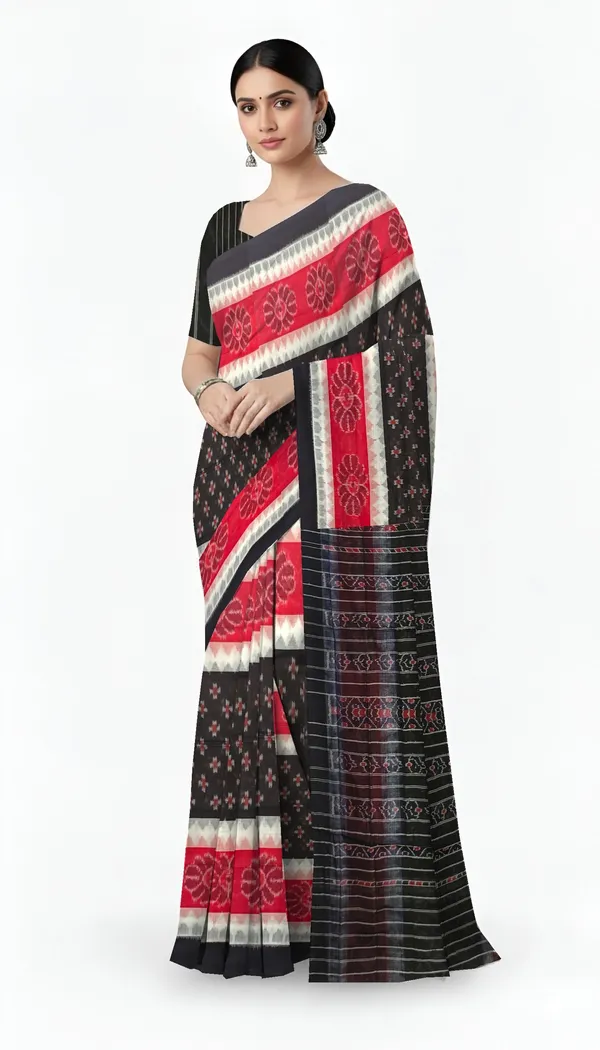 Black_Cotton_Handloom_Mania_Bandha_Katiki_Saree_For_Women