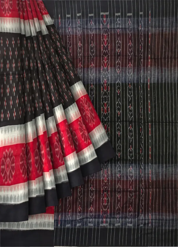 Black_Cotton_Handloom_Mania_Bandha_Katiki_Saree_For_Women